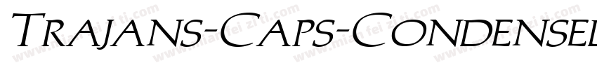 Trajans-Caps-Condensed Bold Italic字体转换